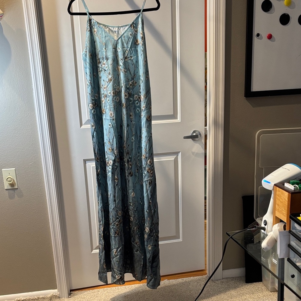 Green Floral Maxi Dress